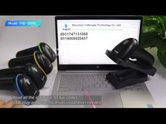 YHD-5800L 1D Laser Barcode Scanner Wireless with Stand
